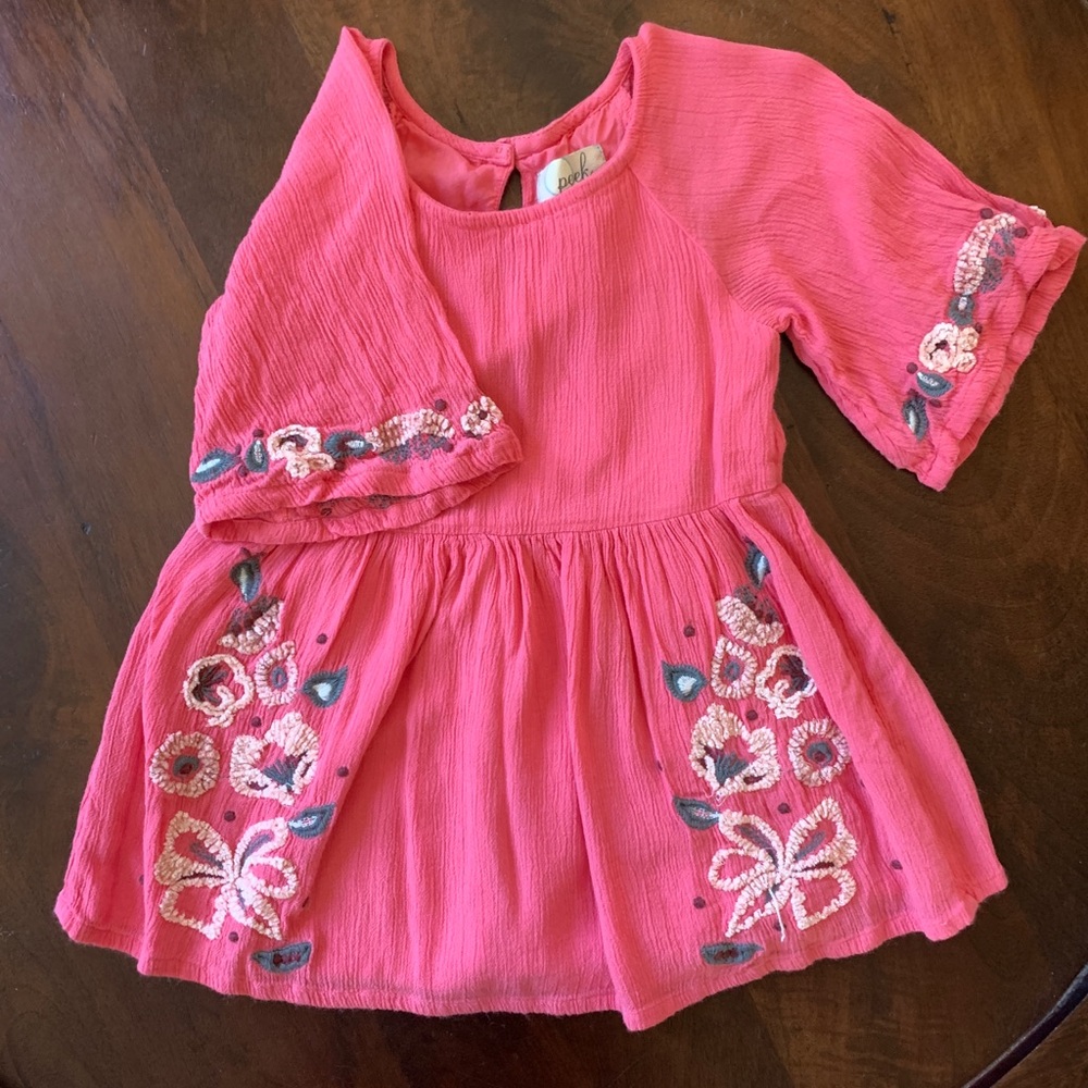 Peek Floral Crinkle Dress